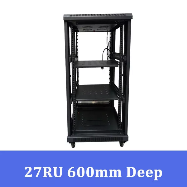 27RU 27U 19" 19 Inch 600MM DEPTH NETWORK SERVER COMMS DATA RACK CABINET 2