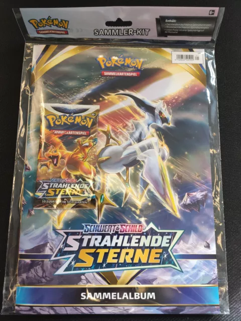 Pokemon Strahlende Sterne Sammler-Kit / Sammelalbum + Booster + Poster NEU & OVP