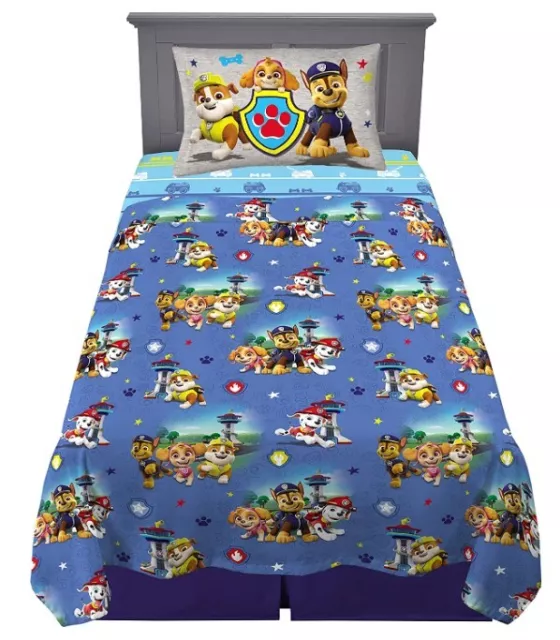 Paw Patrol Talla Doble Sabanas Juego 3 Piezas Ropa De Cama Para Niños En Oferta