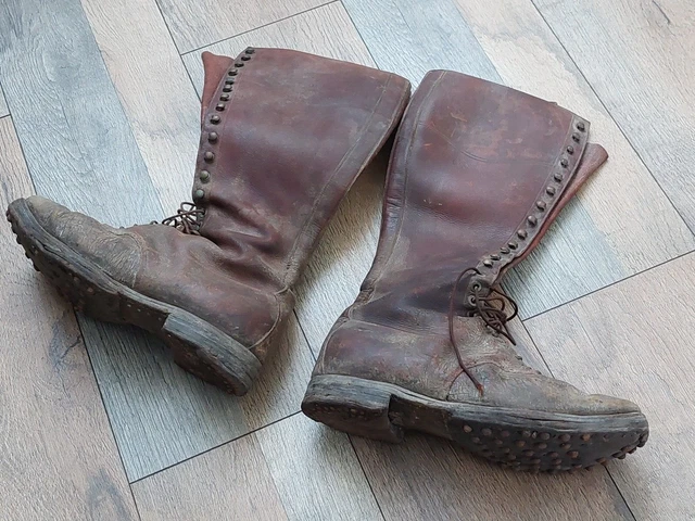 Bottes De Combat Tactiques BM Brasil - Cuir Noir - Pointure 43 EU (10 US) - Semelle Caoutchouc - Neuf