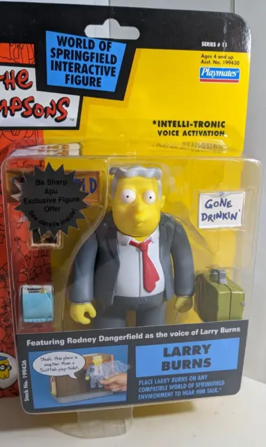 The Simpsons Larry Burns Figurine Series 11 Playmates 2002 New
