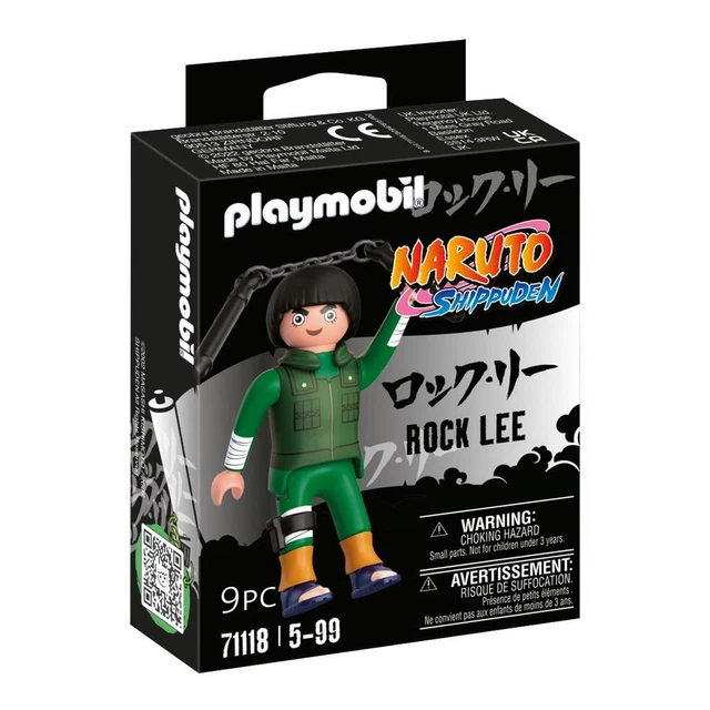 PLAYMOBIL Naruto 71118 Rock Lee – Set Da 9 Pezzi Con Accessori, Personaggio Manga Per Bambini Dai 5 Anni