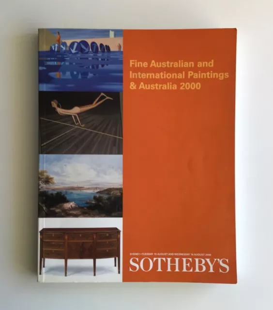 SOTHEBYS Fine Australian and International Paintings Catalogue Sydney Aug 2000