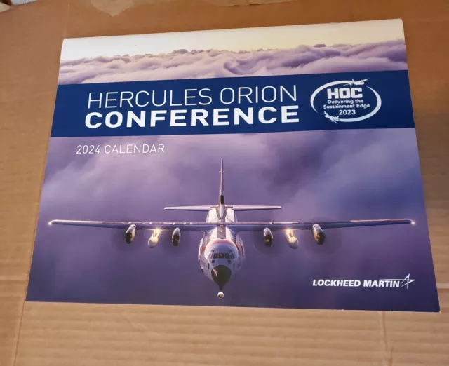 LOCKHEED MARTIN CALENDAR HERCULES ORION CONFERENCE 2024 RARE 29.00