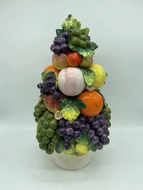 Topière de fruits de style Majolique italien - carafe ou porte bougies | Used - Good | €30.00 | Ixelles, Brussels