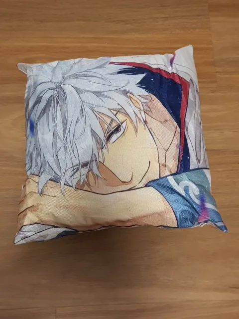 Washable Gintama anime Gintoki both sided cushion with removable cover RARE