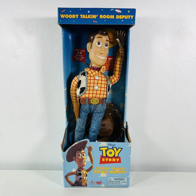 TOY STORY WOODY Talking Room Deputy Disney Pixar New Sealed Boxed