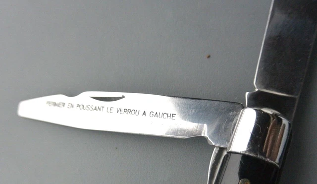 Couteau Fourchette Voyage Militaire Paris – Manche Palissandre, Reproduction D'époque 1900