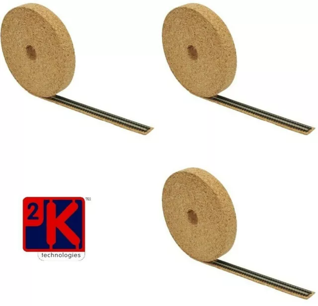 3X Rollos Corcho Pista Cama Arpillera 10m Largo X 30mm Ancho X 2mm Grueso - Tt