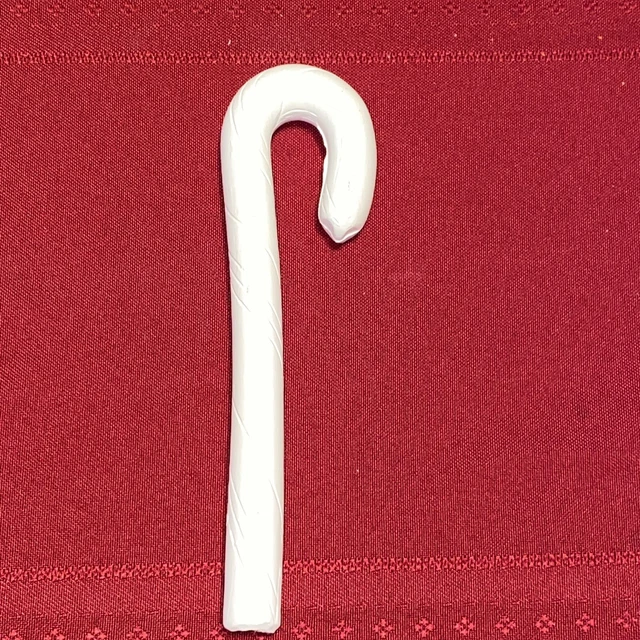 Caña de caramelo en miniatura de cerámica vintage sin terminar lista para pintar hágalo usted mismo