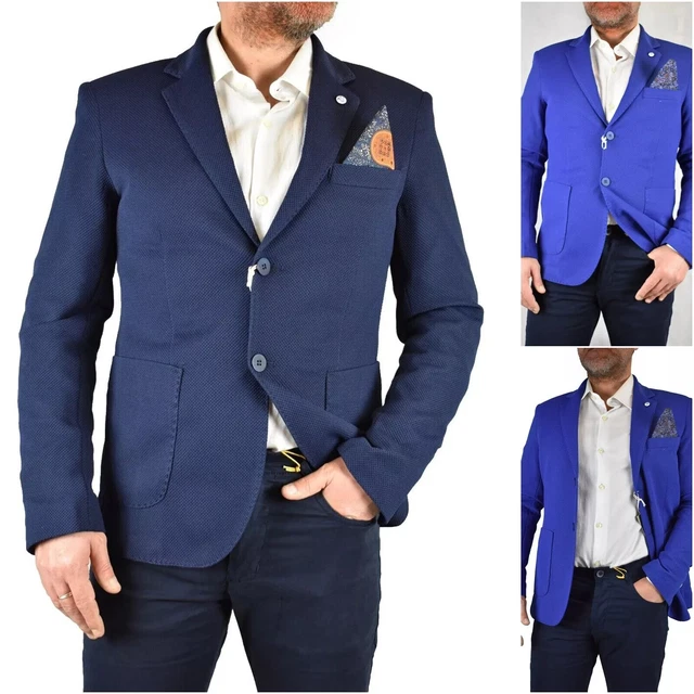 Veste Blazer Homme Grande Taille Printemps/Été - Taille 58 à 64 - Noir - Neuf Brera Italie