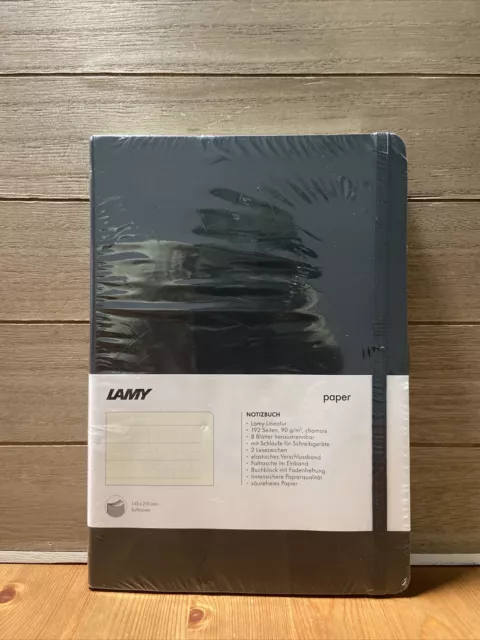 Lamy Softcover A5 Notebook in Black - 5.7" x 8.3" FREE SHIPPING