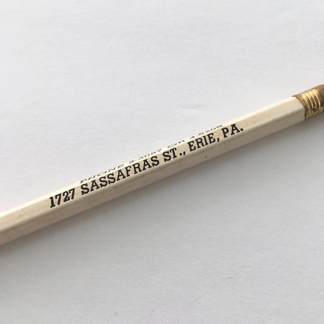 C. 1950S DEL Porto Bros Fancy Fruit Baskets Erie PA Wood Pencil