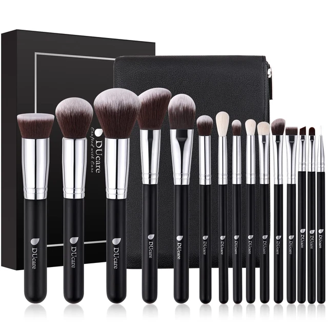 DUcare Pennelli Make Up Set 15Pcs Pennelli Trucco Professionali Set di pennelli