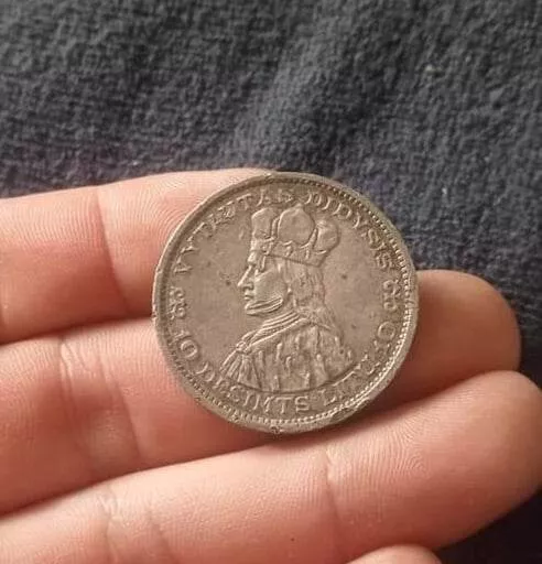 Rare Lithuanian Silver Coin 10 Litu, Grand Duke Vytautas The Great, 1936 Year.