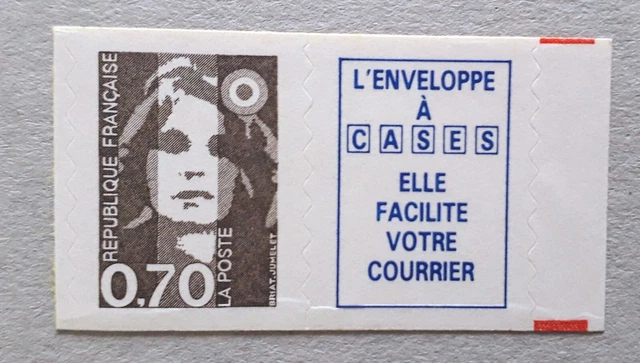 FRANCE Timbre de carnet Marianne avec vignette N° Yvert 2873a  dentelé -neuf**
