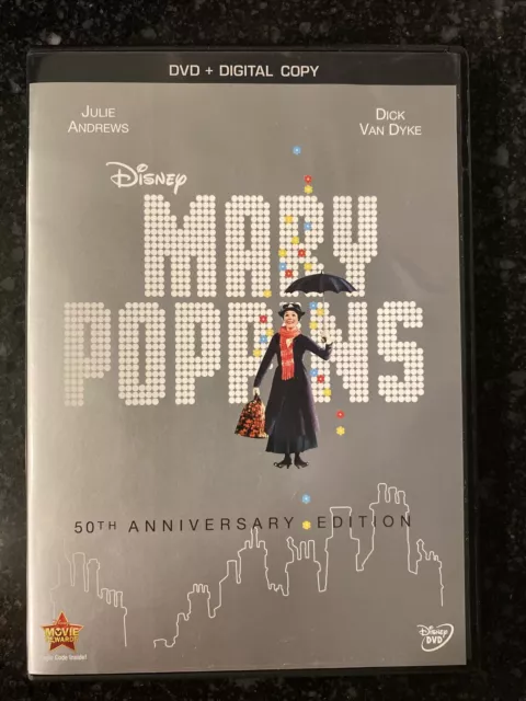 Mary Poppins (DVD, 50th Anniversary Edition w/unused Digital Copy)