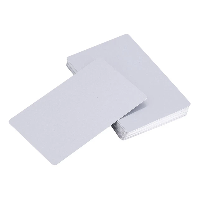 50Pcs Impressive Blanks Laser Mark Engraved Metal Business Visiting Name Card YA