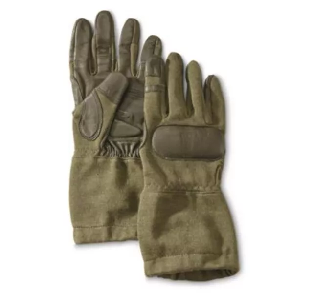 2 Pair Hatch SOG-650 OD Green Operator Tac Gloves Made w/ Kevlar Size SMALL