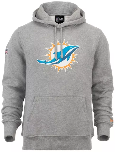 New Era - NFL Miami Dolphins Team Logo Hoodie - Grau