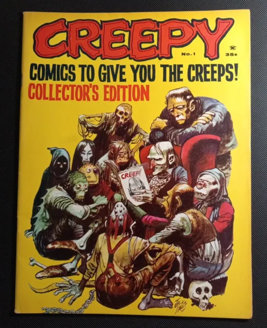 CREEPY #1 VF- (1964) KEY 1st Uncle Creepy Frank Frazetta Art Warren Magazine