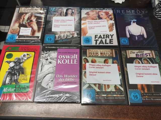 8x Erotik Filme Sammlung DVD NEU + OVP