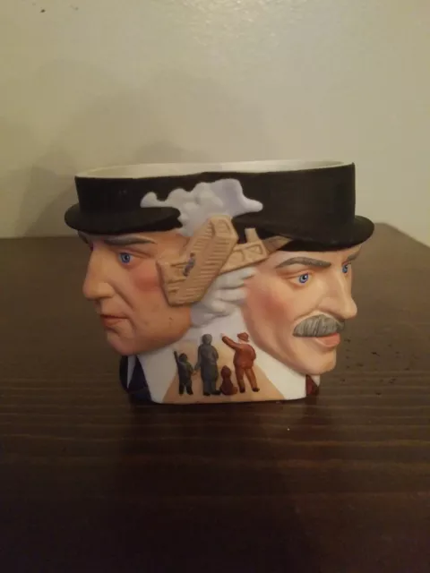 1985 Handpainted Porcelain of The Wright Brothers Avon Collector Character Mug