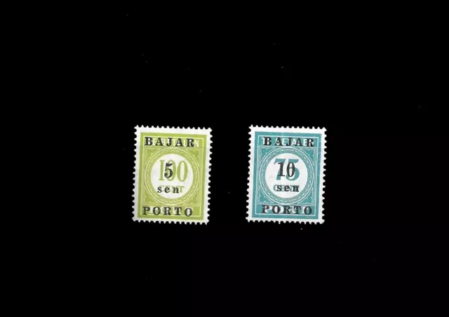 Timbres Indonesie  Taxe 1951 N° 2 - 3 Neuf**