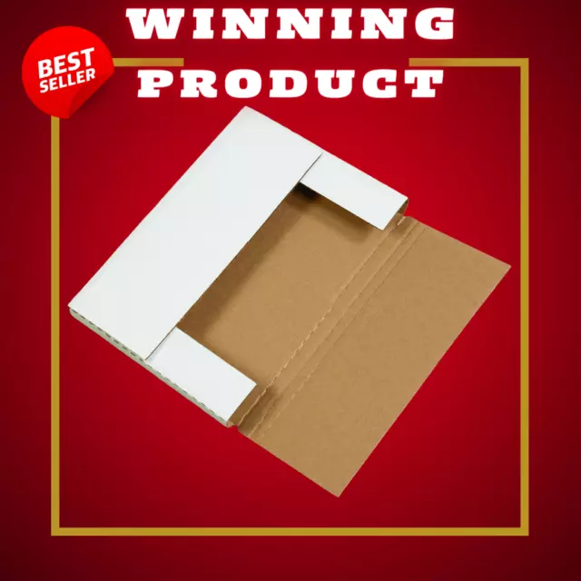 9 Corrugated Mailers Shipping White Cardboard Boxery Packing Bundle Pack Box