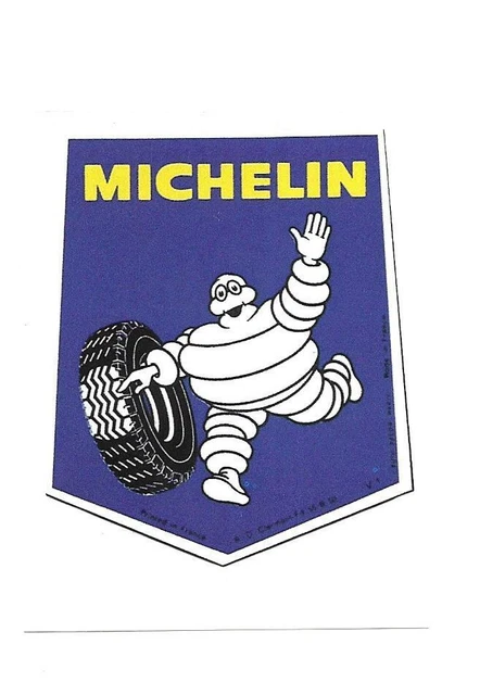Rare / Autocollant - Michelin : Bibendum Pneu Tyre Bib / Stickers