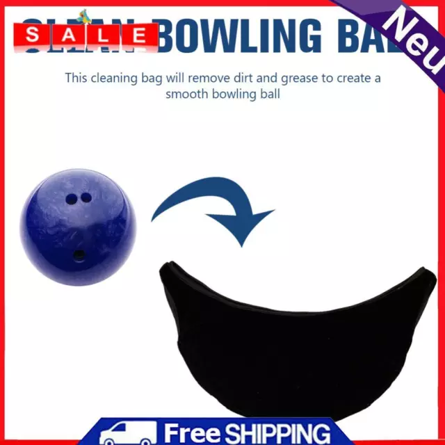 3 In 1 Bowling Wipe Bag Polyester Bowling Ball Cleaning Bag Sports Accessories