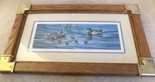 Gerald D. Lubeck "Together" Framed & Matted Signed Duck Print 323/500