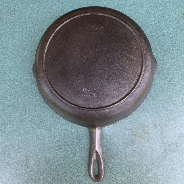 Vintage BSR 10-5/8" No. 8 Cast Iron 2-1/4" Deep Skillet w/Heat Ring Restored 