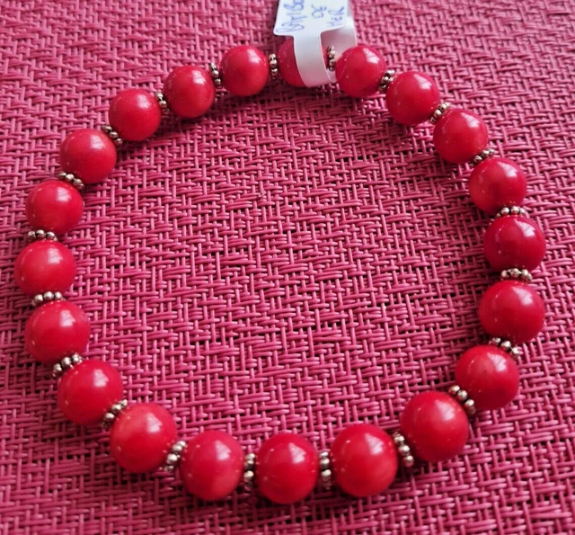 Bracelet bambou de mer -pierre semi précieuse - diamètre des perles 8mm