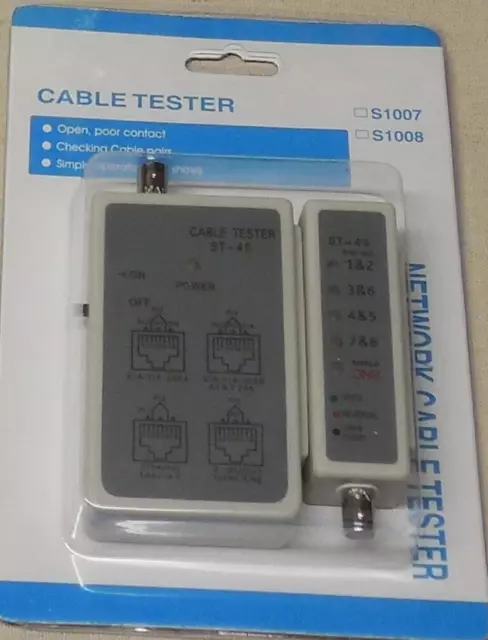 CAT-5 and Coax Cable Tester, (B-250)