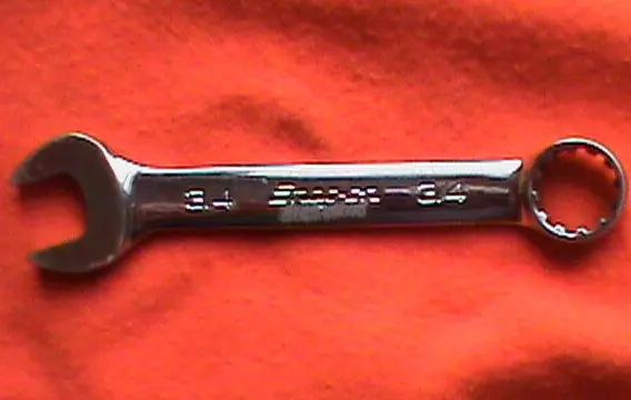 Snap-on SAE #24, 3/4" Hex Spline Short Handle Combination Wrench OES24B