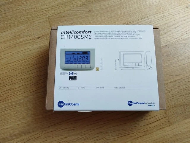 Fantini Cosmi Thermostat Programmable Intellicomfort CH140GSM2