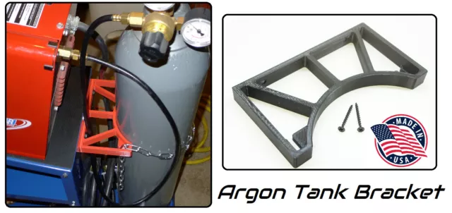 Heavy Duty Bracket Wall Mount for Argon Welding Cylinder Tank 40cf 80cf 125cf +