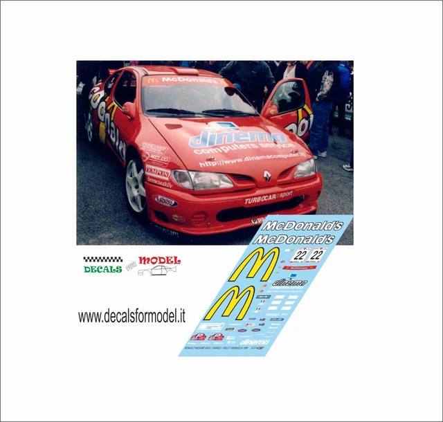 Renault Mégane Maxi - Sony Manx International Rally 1998 - Rowe - Ringer - Anson Renault Mégane Maxi - Sony Manx International Rally 1998 - Rowe - Ringer - Anson