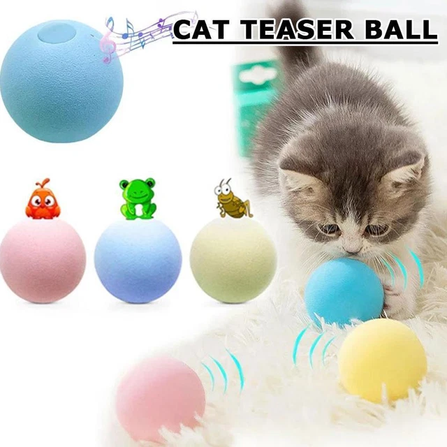 Automatic Rolling Cat Ball Interactive Smart Toy Electric Training NEW A2K0