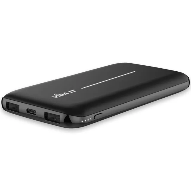 Slim Power Bank Large Capacity Portable Charger for Mobile Phone USB-C Output 5V