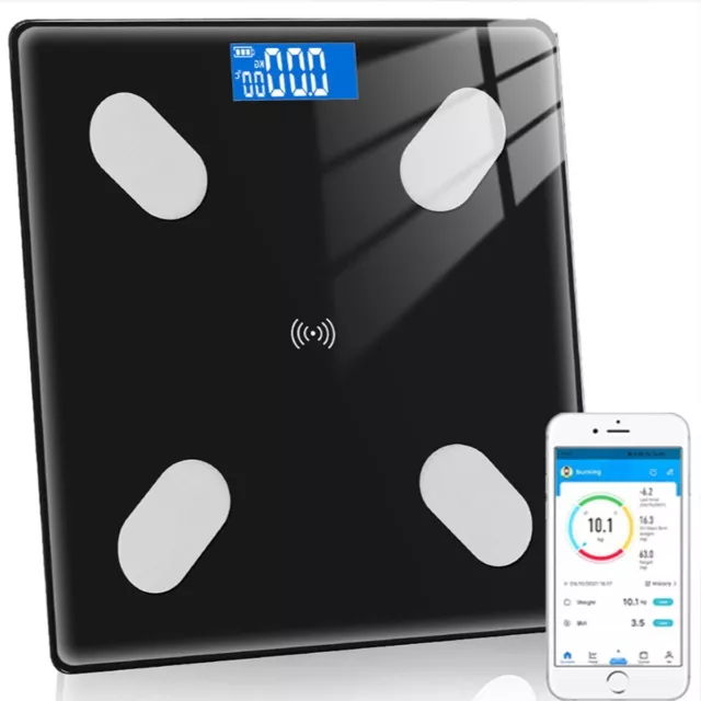 Bilancia Pesapersone Professionale Bilancia Impedenziometrica Bluetooth 180 Kg