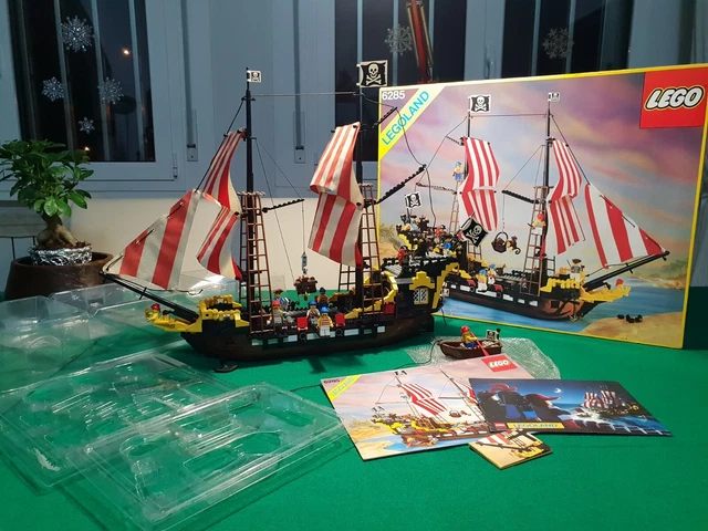 LEGO 6285 GALEONE Pirati Barracuda 100% Completo con Vassoi
