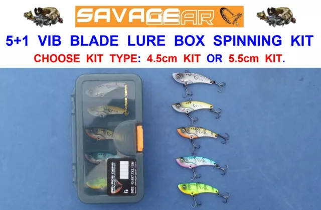SAVAGE GEAR LURE Box 4 Top Perch Prey Plugs Wire Traces Pike Bass