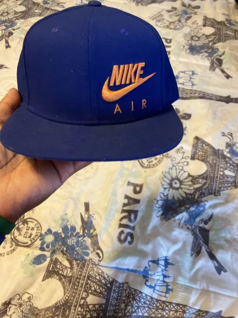 Nike Air Swoosh Baseball Hat Snapback  Blue Embroidered Cap Mens