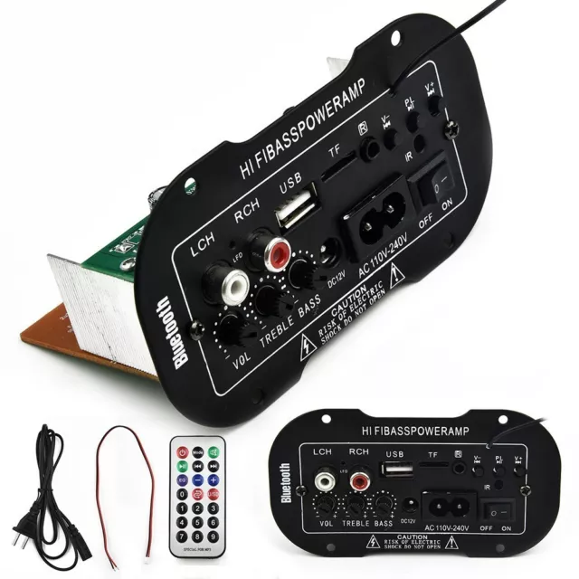 Voiture Carte Amplificateur Audio Bluetooth HiFi Bass Mplificateur USB SD TF MP3