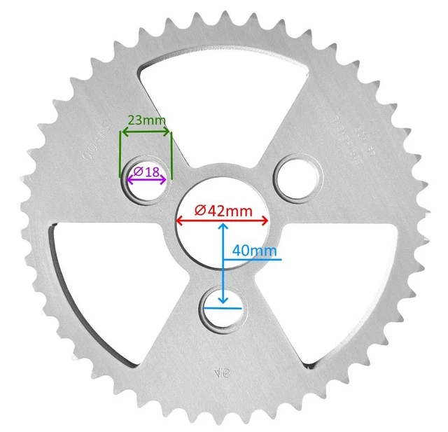 Couronne De Pignon 28 Dents Pas 415 Pour Cyclomoteur – Neuf, Trou Central 39mm