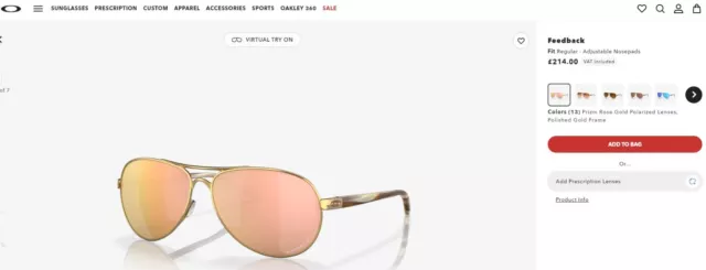 Oakley Feedback Sunglasses | OO4079-37 | Prism Rose Gold Polarized