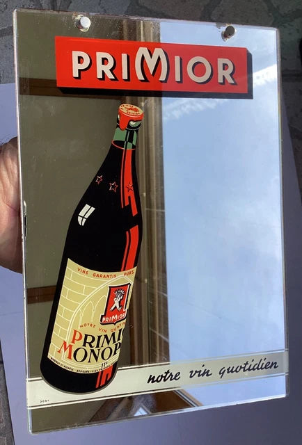 Plaque Métallique Décorative Bouteille De Vin - 20x30 Cm - Acier Allemand - 4 Trous - Vernis Haute Qualité - 13