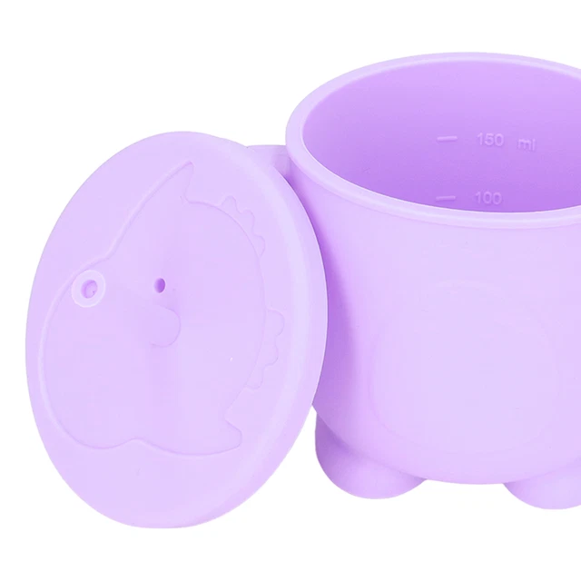 Tasse à Bec En Silicone Tasse à Bec Anti-déversement Pour Tout-petit Avec Paille